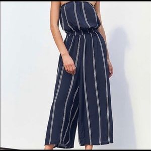 Urban Outfitters Silence + Noise striped jumpsuit